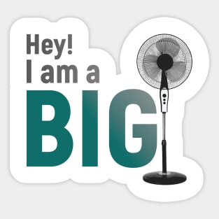 Hey I am a Big Fan Sticker